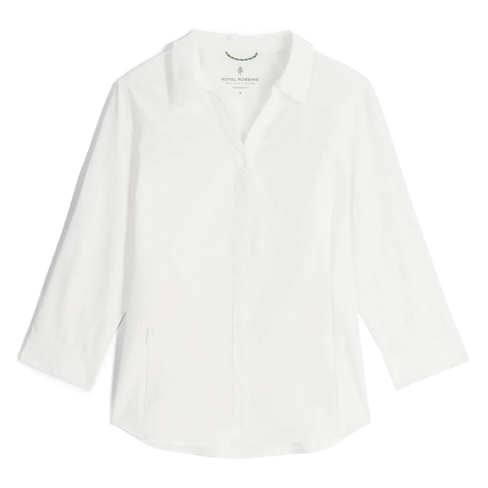 Royal Robbins W EXPEDITION PRO3/4SLEEV | 010-WHITE 1 Royal Robbins W EXPEDITION PRO3/4SLEEV | 010-WHITE