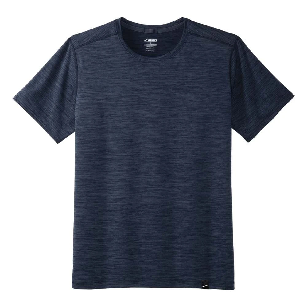 BROOKS LUXE SHORT SLEEVE | 412-HTR BL 1 BROOKS LUXE SHORT SLEEVE | 412-HTR BL