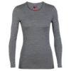 Icebreaker W TECH LS CREWE | 002-GRITST