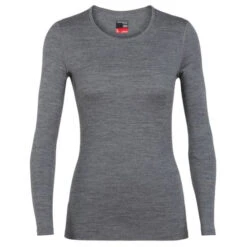 Icebreaker W TECH LS CREWE | 002-GRITST