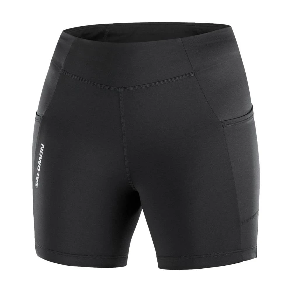 Salomon CROSS RUN SHORT TIGHTS W | DEEP BLACK 1 Salomon CROSS RUN SHORT TIGHTS W | DEEP BLACK