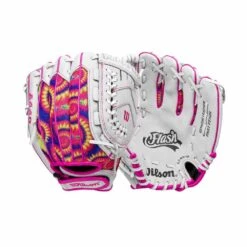 Wilson 11.00 FLASH FP GLOVE | WHT/PNK/TD -Paragon Sports Shop 49365 48 WBW101639 WHITE PINK TIEDY 4