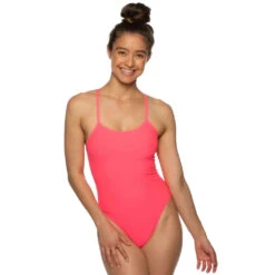 2 SWIM ONESIE | HOT PINK