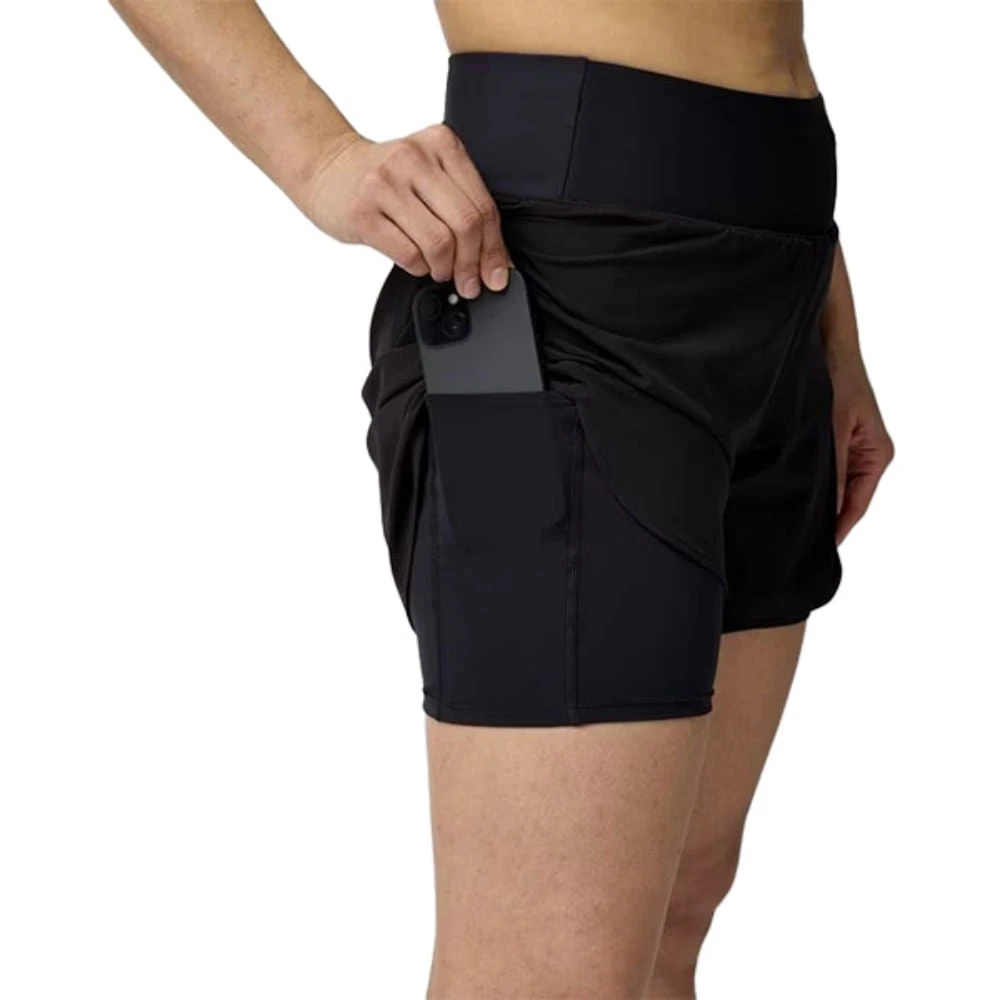 BROOKS CHASER 5 2-IN-1 SHORT 2. | 001-BLACK 3 BROOKS CHASER 5 2-IN-1 SHORT 2. | 001-BLACK - Image 3