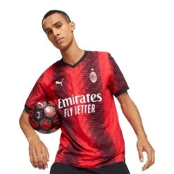 Puma ACM HOME AUTHENTIC JRSY | RED/BLACK -Paragon Sports Shop 60868 13 770382 RED BLACK 3