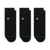 STANCE ICON QUARTER 3-PACK SOCK | BLACK