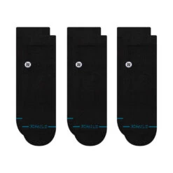 STANCE ICON QUARTER 3-PACK SOCK | BLACK