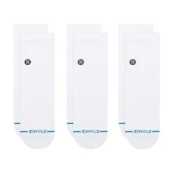 STANCE ICON QUARTER 3-PACK SOCK | WHITE