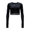 Nike W PRO CROPPED LS | 010-BLACK/