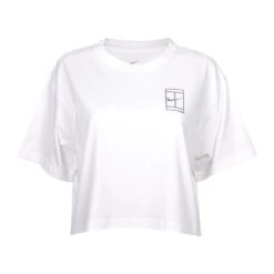 NIKE SLAM CROP TEE | 100-WHITE