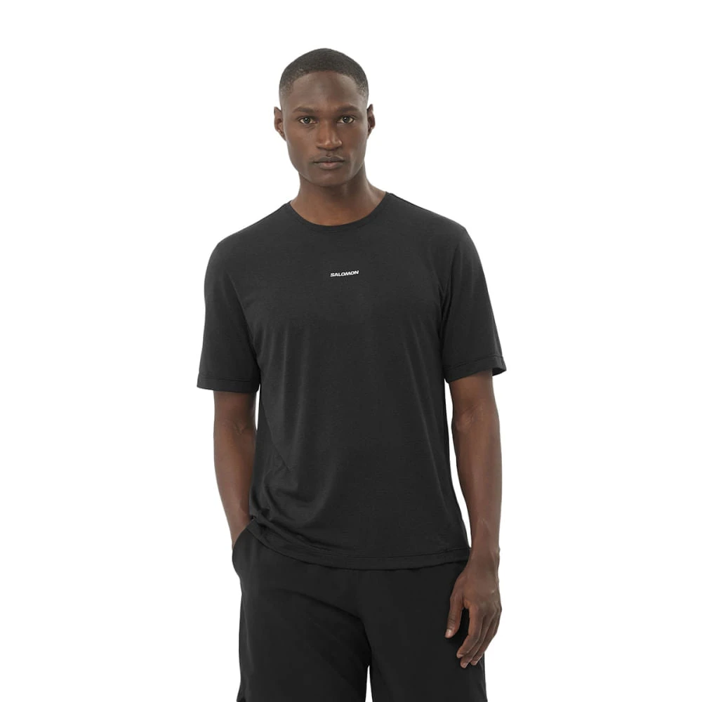 Salomon SHKOUT CORE SS TEE M | DEEP BLACK 2 Salomon SHKOUT CORE SS TEE M | DEEP BLACK - Image 2