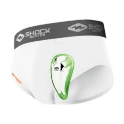 SHOCK DOCTOR CORE BRIEF WITH BIO-FLEX | WHITE
