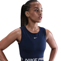 Nike W PRO DF CROPPED TANK TO | 410-MIDNIG -Paragon Sports Shop 72499 4