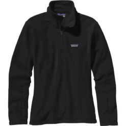 Patagonia W'S MICRO D 1/4 ZIP | 02-BLACK