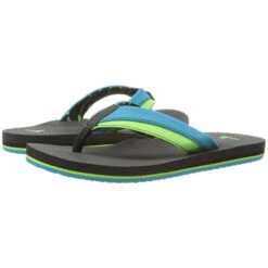 Sanuk B ROOTBEER COZY FLIP FLO | OCEAN/LIME -Paragon Sports Shop Sanuk BROOTBEERCOZYFLIPFLO 400032002070 3