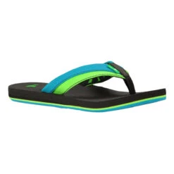 Sanuk B ROOTBEER COZY FLIP FLO | OCEAN/LIME -Paragon Sports Shop Sanuk Kids ROOTBEER COZY FLIP FLO BLUE 7c2e7b4c d21f 4c43 8122 041114e7d3fd